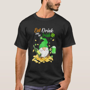 Camiseta Come Bebe Cerveza Verde Y Sé Irlandés Feliz St Pat