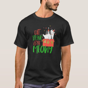 Camiseta Come Bebe Y Sé Meowy Familia De Gatos De Navidad K