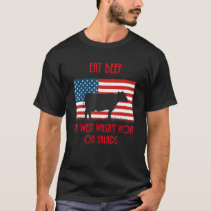 Camiseta Come Carne el Oeste no se ganó con ensaladas - gan