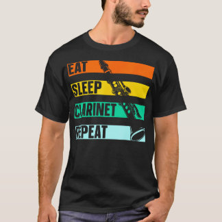 Camiseta Come Clarinete Repite Amante de la Música