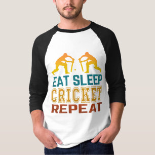 Camiseta Come Cricket Duerme Repite