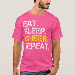 Camiseta Come Dormir Aplaudir Repetir Animadora Porristas