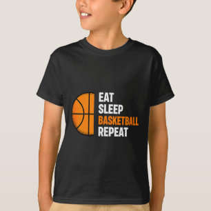 Camiseta Come Dormir Baloncesto Repetir Baloncesto Amante T
