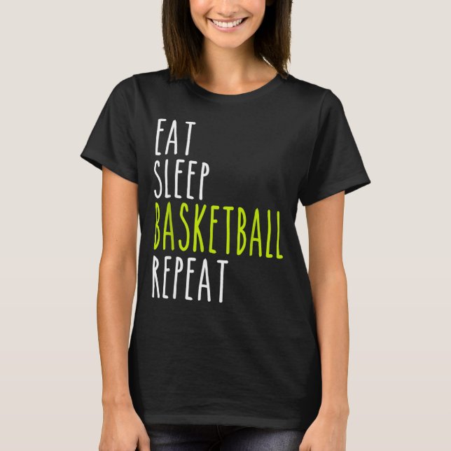 Camiseta Come Dormir Béisbol Repetir (Anverso)