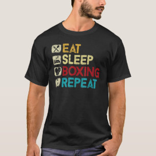 Camiseta Come Dormir Boxeo Repetir Hombre Boxeo Guantes C