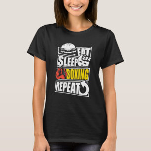 Camiseta Come Dormir Boxeo Repetir jugador o entrenador