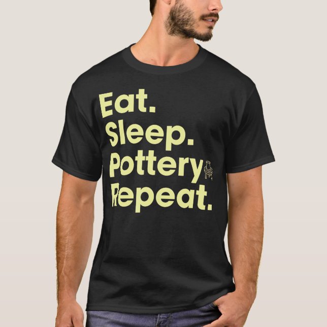 Camiseta Come Dormir Cerámica Repite (Anverso)