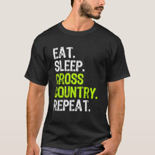 Camiseta Come Dormir Cross Country Repetir Correr Corredor