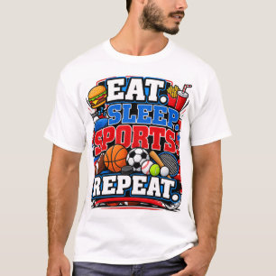 Camiseta Come Dormir Deporte Repetir