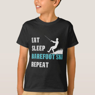 Camiseta Come dormir descalzo esquiar repetir esquiador hob