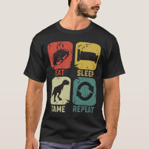 Camiseta Come Dormir Domesticar Repetir Dinosaurio Juegos G