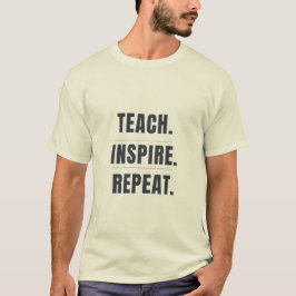 Camiseta Come Dormir Enseñar Matemáticas Repetir Des