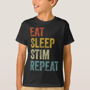 Camiseta Come Dormir Estim Repetir Divertido Conciencia Aut