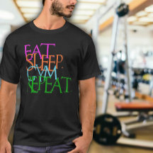 Come. Dormir. Gimnasio. Repetir. ejercicio para ho