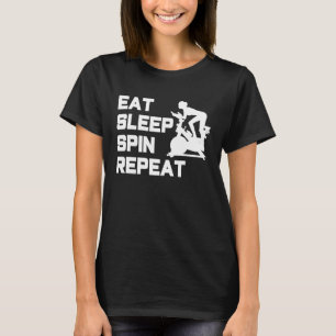 Camiseta Come Dormir Girar Repetir Gimnasio de Ciclismo Ind