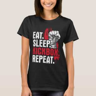 Camiseta Come Dormir Kickbox Repetir - Artes Marciales Kick
