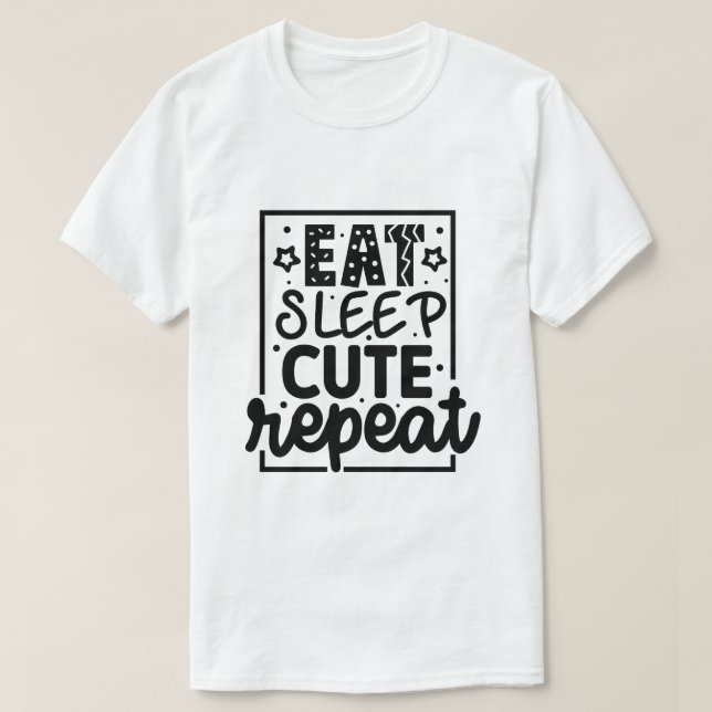 Camiseta Come dormir lindo repetir-01 (Diseño del anverso)