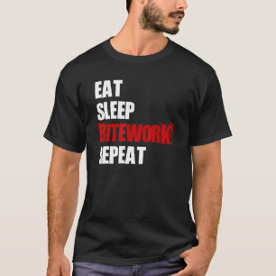 Camiseta Come Dormir Mordida Trabajo Repetir Malinois Belga