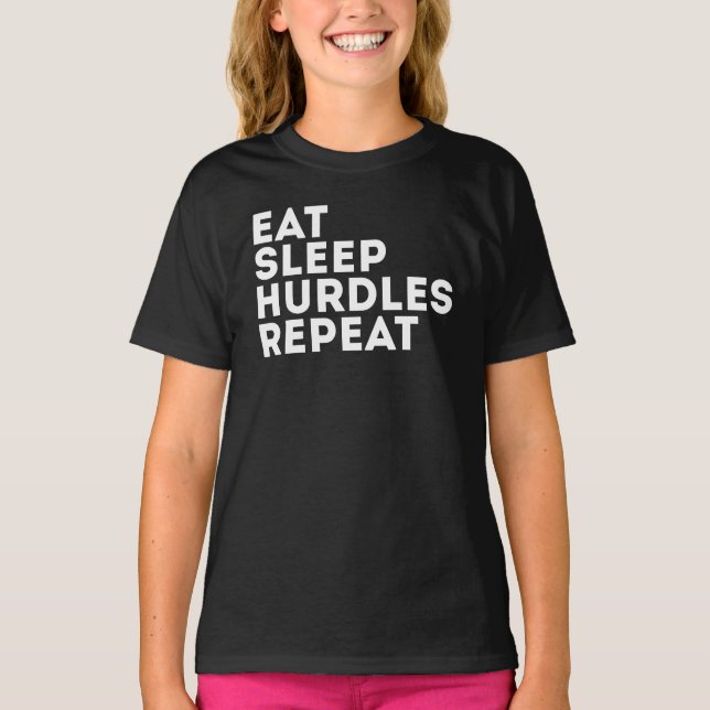 Camiseta Come Dormir Obstáculos Repetir (Anverso)