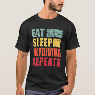 Camiseta Come Dormir Paracaidismo Repite