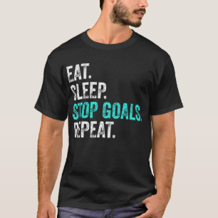 Camiseta Come Dormir Parar Metas Repetir - Regalo para Port