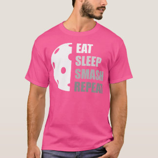 Camiseta Come Dormir Smash Repetir Divertido Pickleball