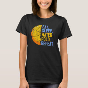 Camiseta Come Dormir Waterpolo Repetir Natación Deporte Hum