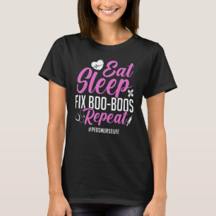 Camiseta Come Dormir y Arreglar Boo Boos Pediátrico Peds En