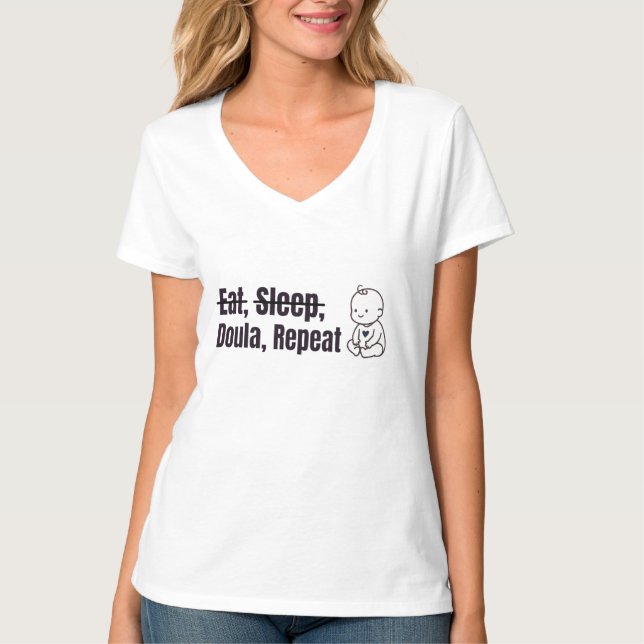 Camiseta Come Doula Duerme (Anverso)