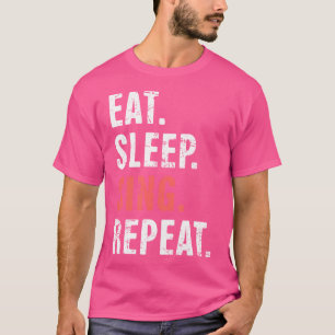 Camiseta Come. Duerme. Cantar. Repite. Teatro musical