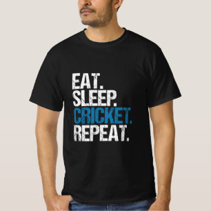 Camiseta Come.Duerme. Críquet.Repite.