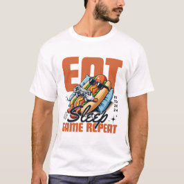 Camiseta Come, duerme, juega, repite