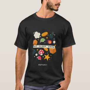 Camiseta Come. Duerme. Juega. Repite.