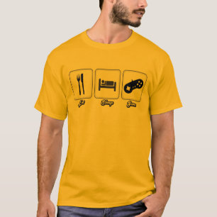 Camiseta Come. Duerme. Juego.