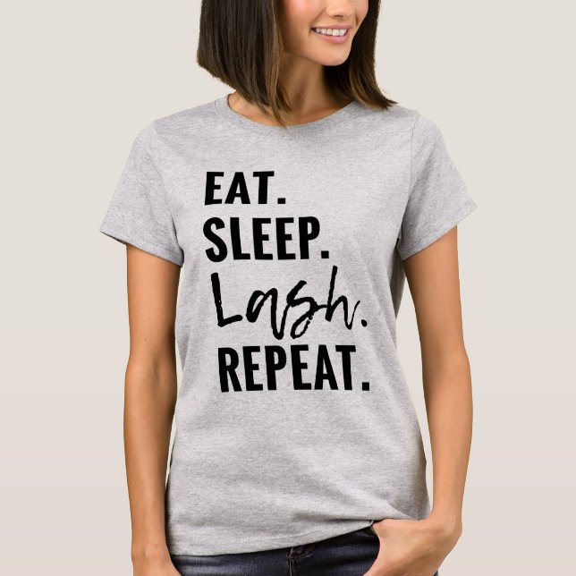 Camiseta Come. Duerme. Lash. Repetir (Anverso)