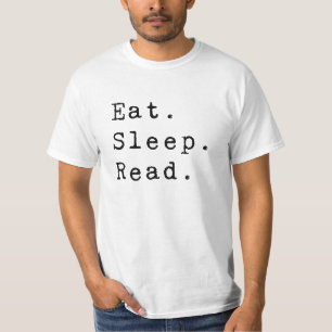 Camiseta Come. Duerme. Leer.