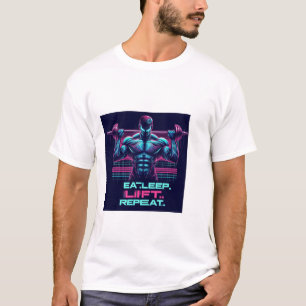 Camiseta Come. Duerme. Levante. Repite. Tee De Motivación