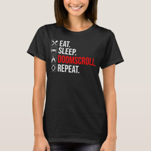 Camiseta Come. Duerme. Pergamino. Repite