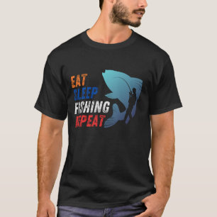 Camiseta Come. Duerme. Pescado. Repite.