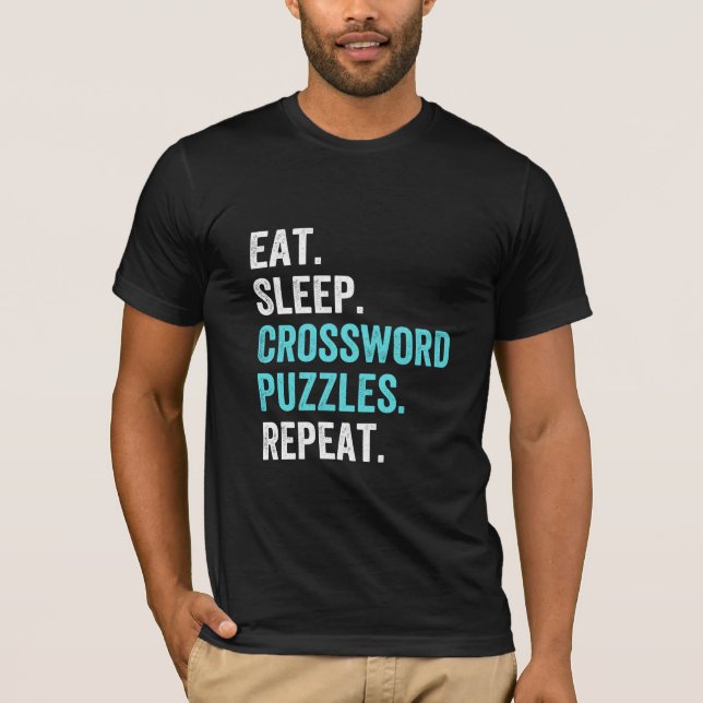 Camiseta Come.Duerme. Rompecabezas de cruz. Repite. (Anverso)