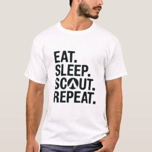 Camiseta Come. Duerme. Scout. Repite.