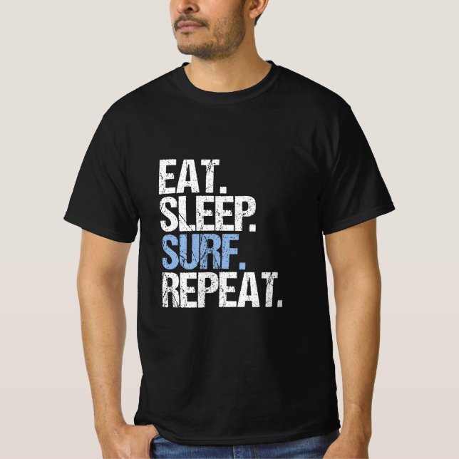 Camiseta Come.Duerme. Surf.Repite. (Anverso)