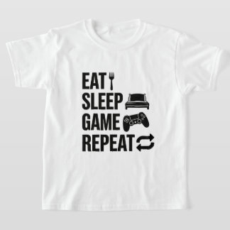Camiseta Come Juega Duerme Repite Juegos
