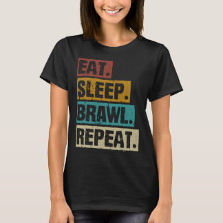 Camiseta Come Jugar Pelear Repetir Retro Videojuegos Juego
