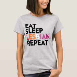 CAMISETA COME LESBIANA DUERME REPITE