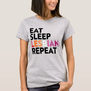 CAMISETA COME LESBIANA DUERME REPITE