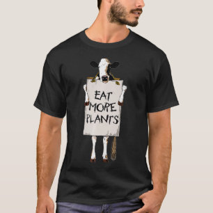 Camiseta COME MÁS PLANTAS - cartel de la reja de vacas se p