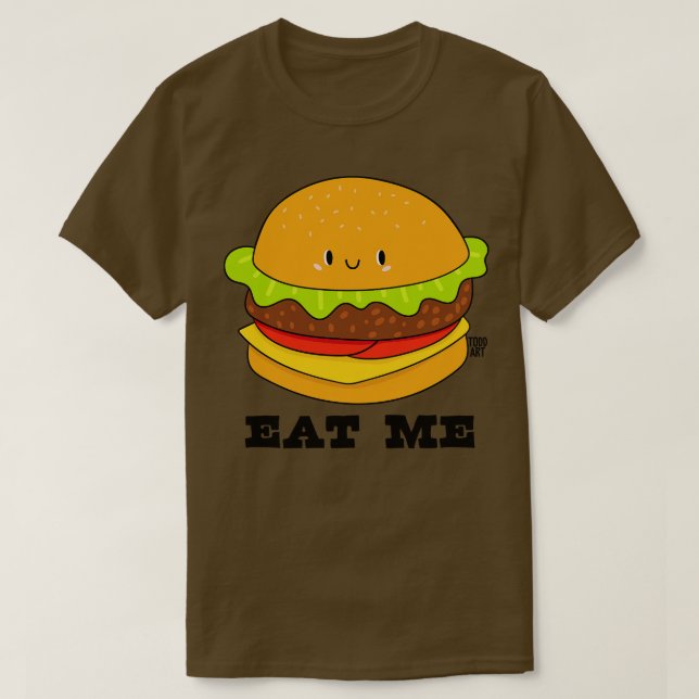 CAMISETA COME ME BURGER (Diseño del anverso)