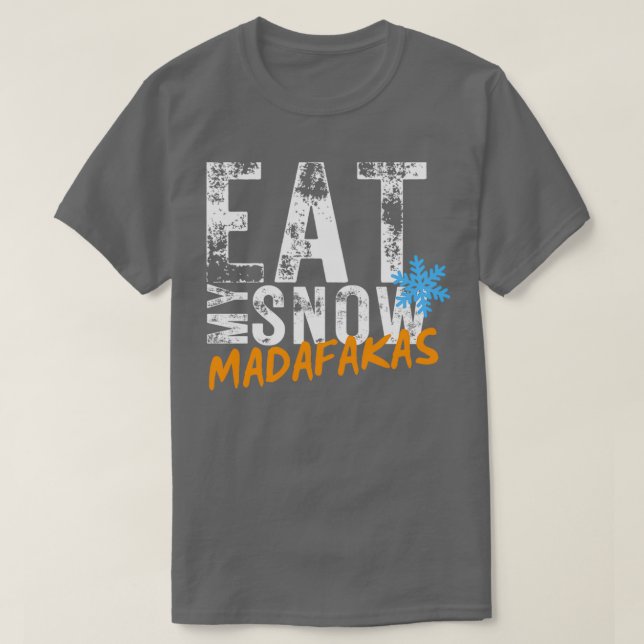 Camiseta Come mi nieve MADAFAKAS Winter Sports Ski (Diseño del anverso)