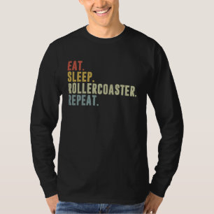 Camiseta Come Montaña Rusa Repetir Divertido Tema Parque Lo